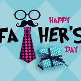 Father's Day Backdrop Blue Backgrounds G-399 - iBACKDROP