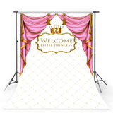 Baby Show Backdrops Girl Backdrops Pink Background G-420 - iBACKDROP-baby shower backdrop, custom, Little Girl Backgrounds, pink backdrop