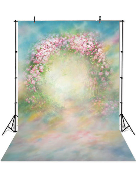 Patterned Backdrops Flower Backdrop Blurry Backgrounds G-437 – iBACKDROP