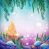 Baby Backgrounds Cartoon Fairytale Backdrops Sea Backdrop G-449