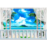 Window Background Scene Backdrops Blue Backdrops G-490