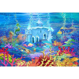 Baby Background Cartoon Fairytale Backdrop Sea Backdrop G-497 - iBACKDROP-Baby Kid Backdrops, Cartoon Fairytale Backdrops, Galaxy Backdrops, Starry Night Backdrops, Stars Backdrops