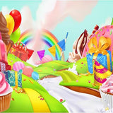 Kid Backdrops Cartoon Fairytale Background Candy Backdrop G-506 - iBACKDROP