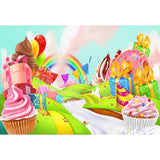 Kid Backdrops Cartoon Fairytale Background Candy Backdrop G-506