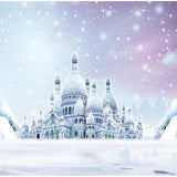 Castle Backdrops Snowy Backdrops White Backgrounds G-536