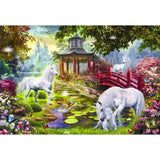 Animal Backdrops Castle Backdrops Unicorn Backgrounds G-543 - iBACKDROP-Animal Backdrops, Backdrop, Beautiful Backdrops, Castle Backdrop, Cheap Backdrop, Cute Backdrops