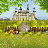 Castle Backdrops Green Backdrops Spring Background G-549