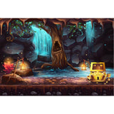 Baby Backdrops Cartoon Fairytale Backdrops Cave Background G-608 - iBACKDROP-Baby Backdrop, Baby Dream Backdrops, Baby Kid Backdrops, Cartoon Fairytale Backdrops, Castle Backdrop