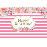 Birthday Party Backdrops Flower Background Floral Backdrop G-636
