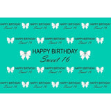 Birthday Party Backdrops Background Green Backdrop G-683