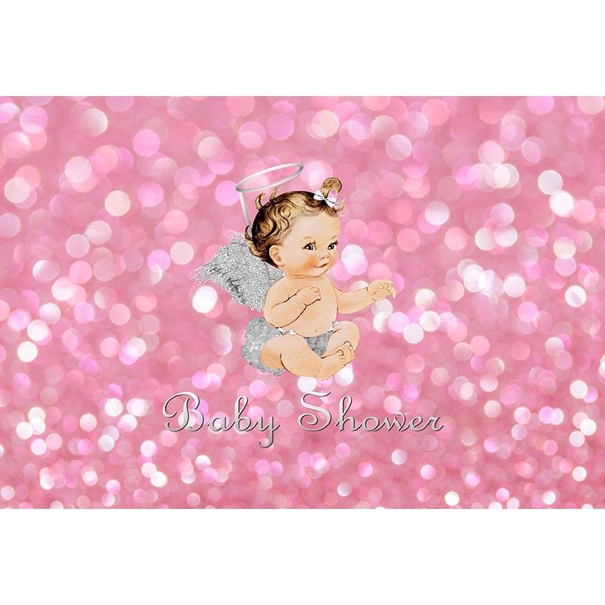 Baby Show Backgrounds Pink Backdrop G-688 - iBACKDROP-baby shower backdrop, custom, Little Girl Backgrounds, pink backdrop