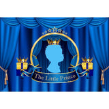 Baby Show Backdrops Blue Backdrops G-692 - iBACKDROP-Baby Little Boy Backdrops, baby shower backdrop, blue backdrop, custom