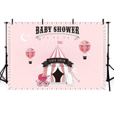 Baby Show Backdrops Girl Backgrounds Pink Backdrop G-707 - iBACKDROP-baby shower backdrop, custom, Little Girl Backgrounds, pink backdrop