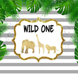 Animal Backdrops Leaf Backdrops G-714 - iBACKDROP-Animal Backdrops, leaf backdrop, White Backdrop