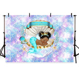 Baby Show Backdrops Girl Backgrounds Colorful Backdrops G-731 - iBACKDROP-baby shower backdrop, custom, Little Girl Backgrounds