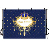 Custom Backdrops Birthday Background Blue Backdrop G-762