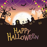 Halloween Backdrops Festival Backdrops Pumpkin Lantern Background G-775 - iBACKDROP