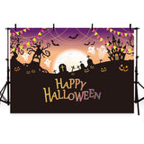 Halloween Backdrops Festival Backdrops Pumpkin Lantern Background G-775