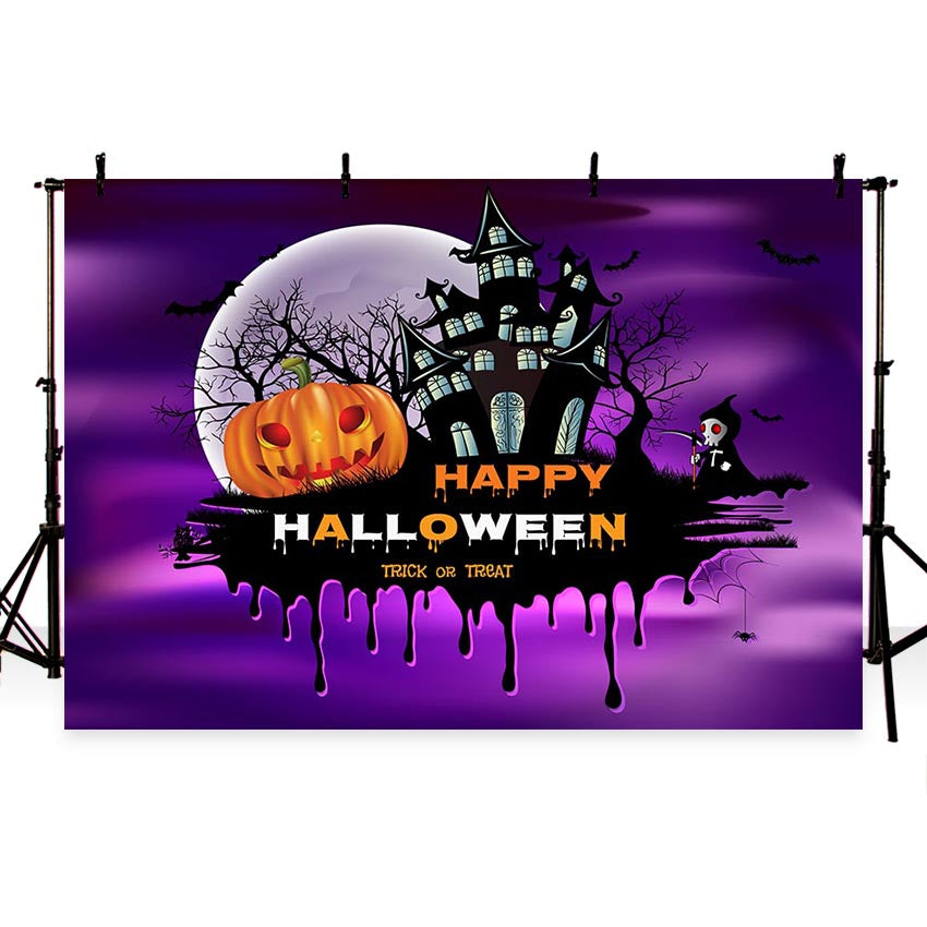 Festival Backdrops Halloween Themed Patterned Background G-798
