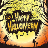 Festival Backdrops Halloween Pumpkin Lantern Background G-801