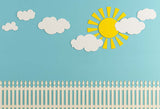 Baby Cartoon Sun And Cloud Backdrop For Photography GY-073