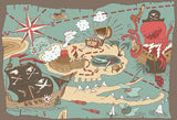 Funny Cartoon Pirate Theme Backdrop For Baby Photography GY-076