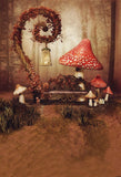 Cartoon Fairytale Forest Mushroom Sofa Baby Photography Background GY-097