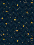 Dark Blue Wave Decored with Stars Backdrop GY-147
