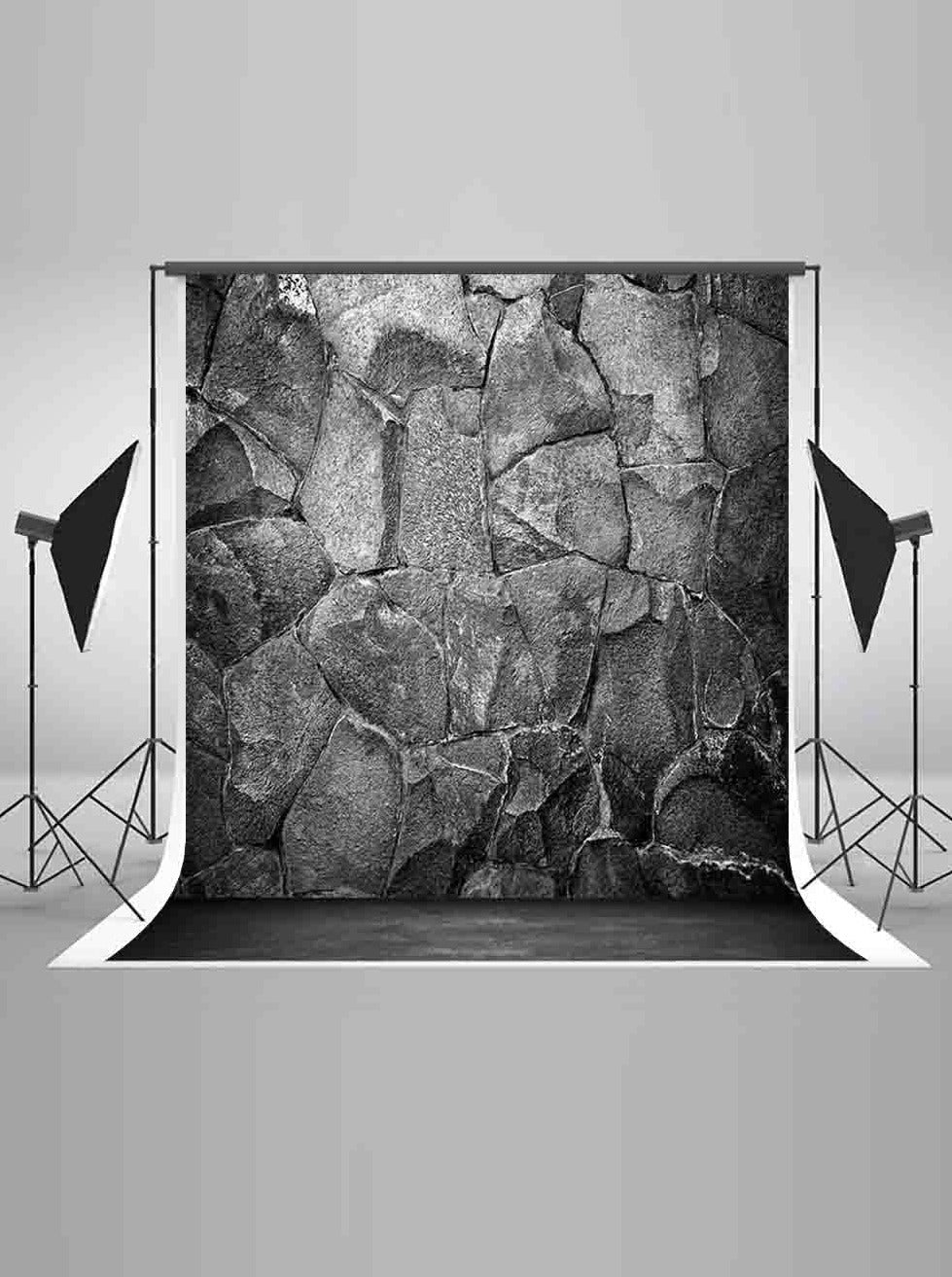 Vintage Gray Stone Wall Backdrop GY-157