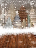 Christmas Tree Wood Wall Backdrop GY-193