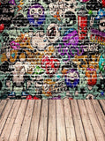 Brick Wall Graffiti Art Backdrop GY-199