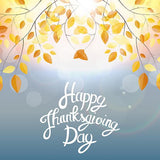 Golden Leaves Celebration Thanksgiving Day Theme Background IBD-19674