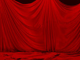 Graduation Ceremony Photo Background Bright Red Cloak Cloth Backdrop IBD-19973 - iBACKDROP-Bright Red Cloak Cloth Backdrop, graduation backdrop, graduation backdrops, photography backdrops, portrait backdrop, portrait backdrops, Portrait Photography backdrops, professional portrait backdrops