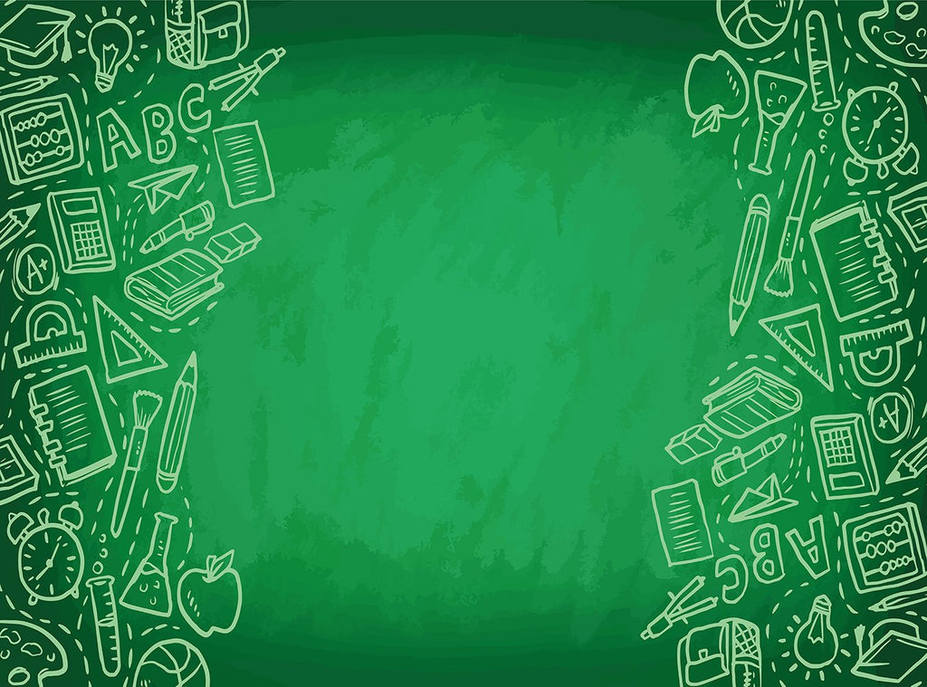 Green Graduation Background Learning Tools Backdrop IBD-201209 – iBACKDROP