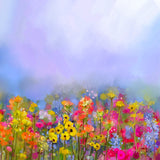 Hand Painted Flower Impressionist Style Background Flower Photo backdrops IBD-19819