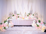 Hanging Curtain Flowers Clustered on the Sofa Romantic Proposal Wedding Scene Background IBD-20045 - iBACKDROP-backdrop for wedding, Backdrop Wedding, backdrops for weddings, custom, engagement backdrop, Flower Background, Flowers Backdrops, wedding backdrop, Wedding Backdrops, wedding ceremony backdrop, wedding ceremony backdrops