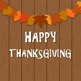 Happy Thanksgiving Background Wood Board Backdrop IBD-19666