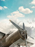 Huge Parked Airplane Sky Photography Background Movie Backdrop IBD-20081 - iBACKDROP-Backdrop City, City Backdrop, For Photography, Huge Parked Airplane, Photo Background, Photographic Background, Photography Background, Scenic Backdrops, Sky Backdrop, Sky Photography Background, Skyline Backdrop