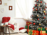 Christmas Tree And Wall Backdrops Photography Background IBD-24114