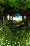 Forest Flower Fairytale Background For Kids Photography IBD-24621