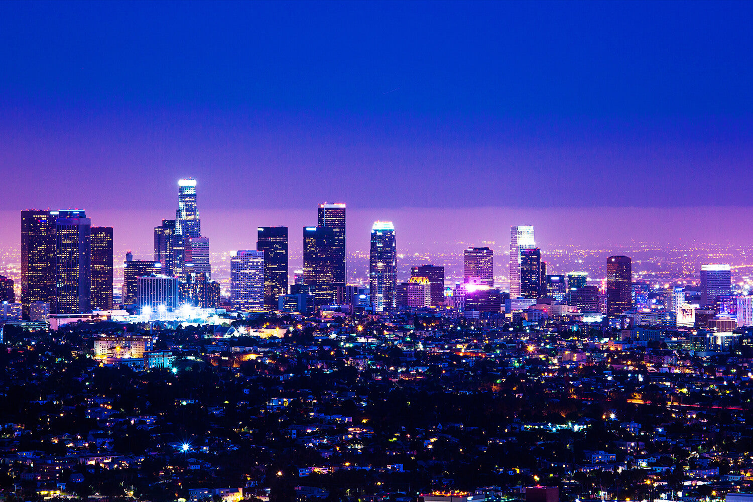 The Los Angeles Skyline Scenery Architecture Background IBD-24643
