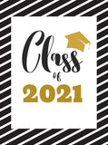 Class of 2021 Graduation Party Decor Background Banner IBD-24660
