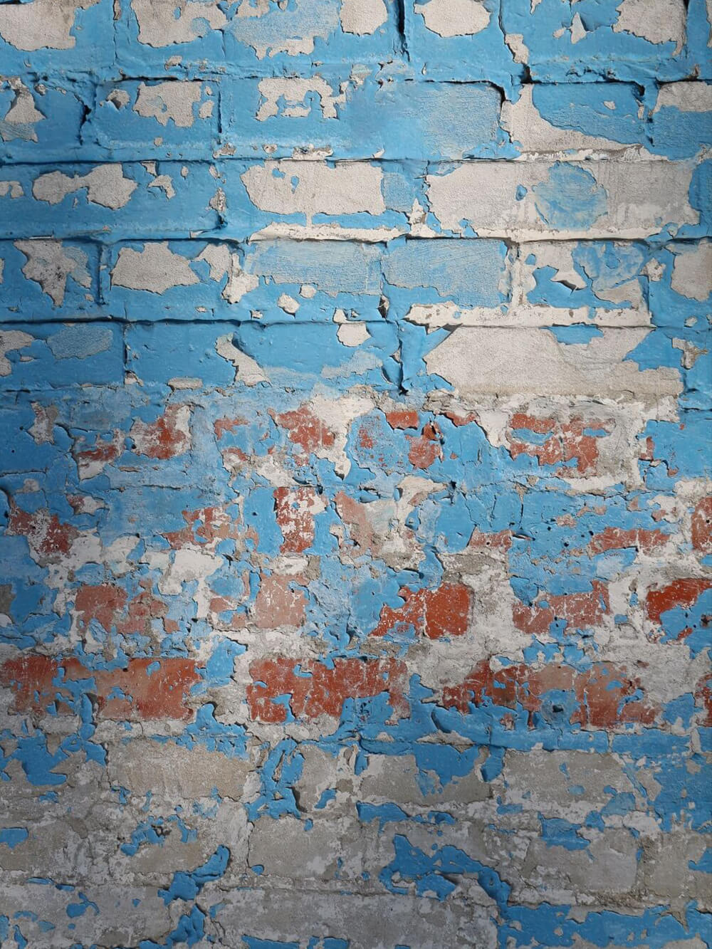 Blue Mottled Brick Wall Photography Backdrop IBD-24663