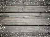 Gray Wood Wall With White Stars Background IBD-246733