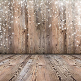 Glitter Light Brown Wood Backdrop For Photoraphy IBD-246743