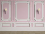 Baroque Style Pink Wall Backdrop IBD-246792