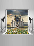 Castle With Little Daisy Primrose Backdrops IBD-246821