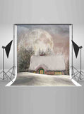 Fairy Tale Christmas Moon House Covered By Snow IBD-246825