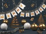 Christmas Ribbons Banner Decor Background IBD-246830