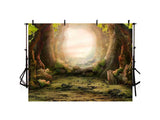 Fairy Tale Forest Arch Cave Backdrop IBD-246843